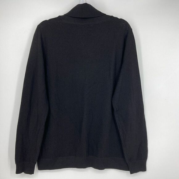 Murano Merino Wool Blend Cable Knit Shawl Collar Men’s Sweater Size L - Picture 3 of 6